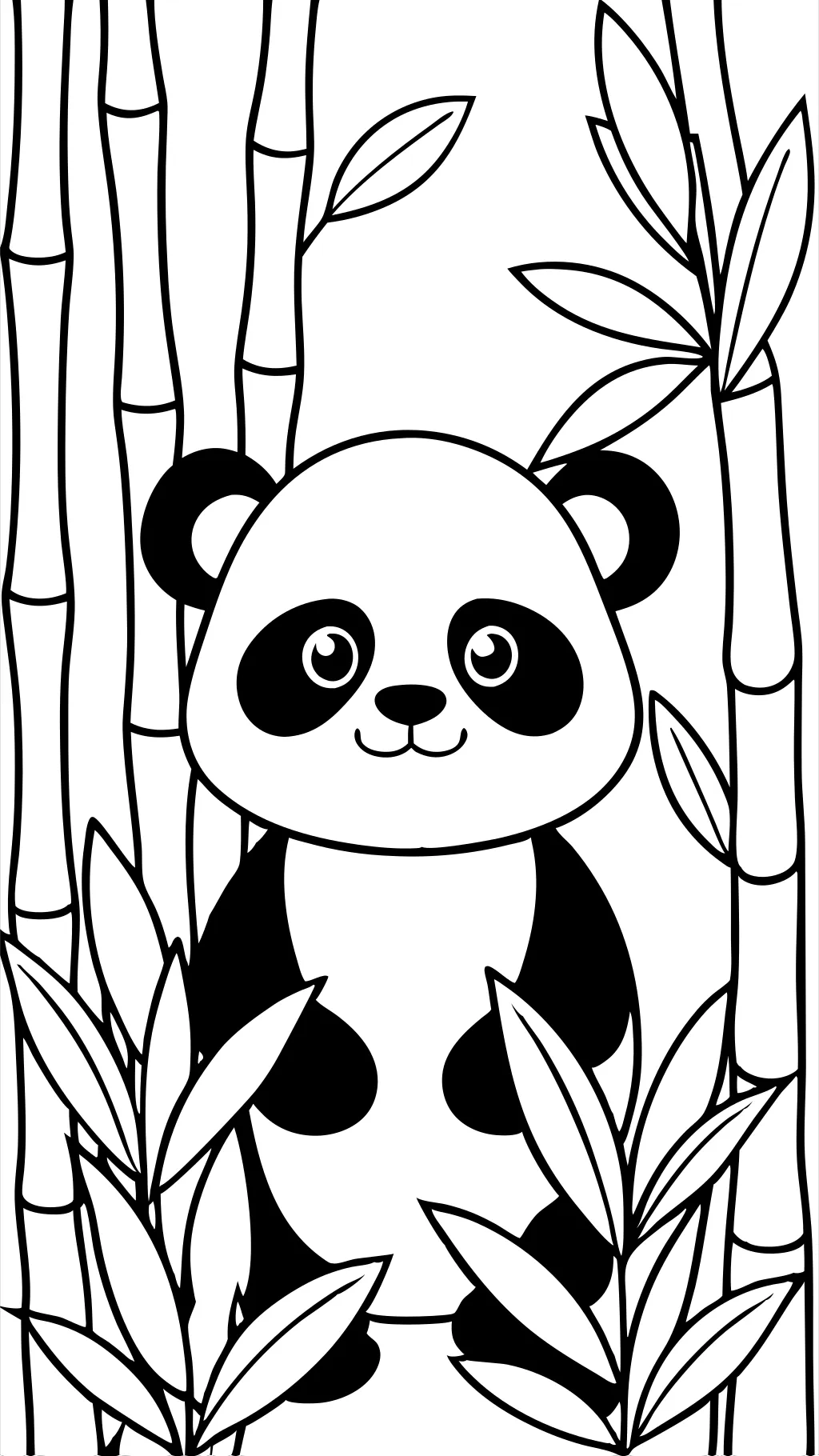 página de color panda